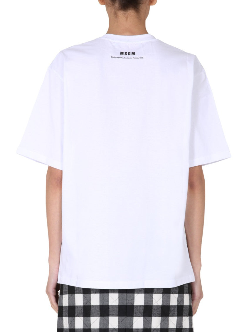 White Graphic Crew Neck T-Shirt 2