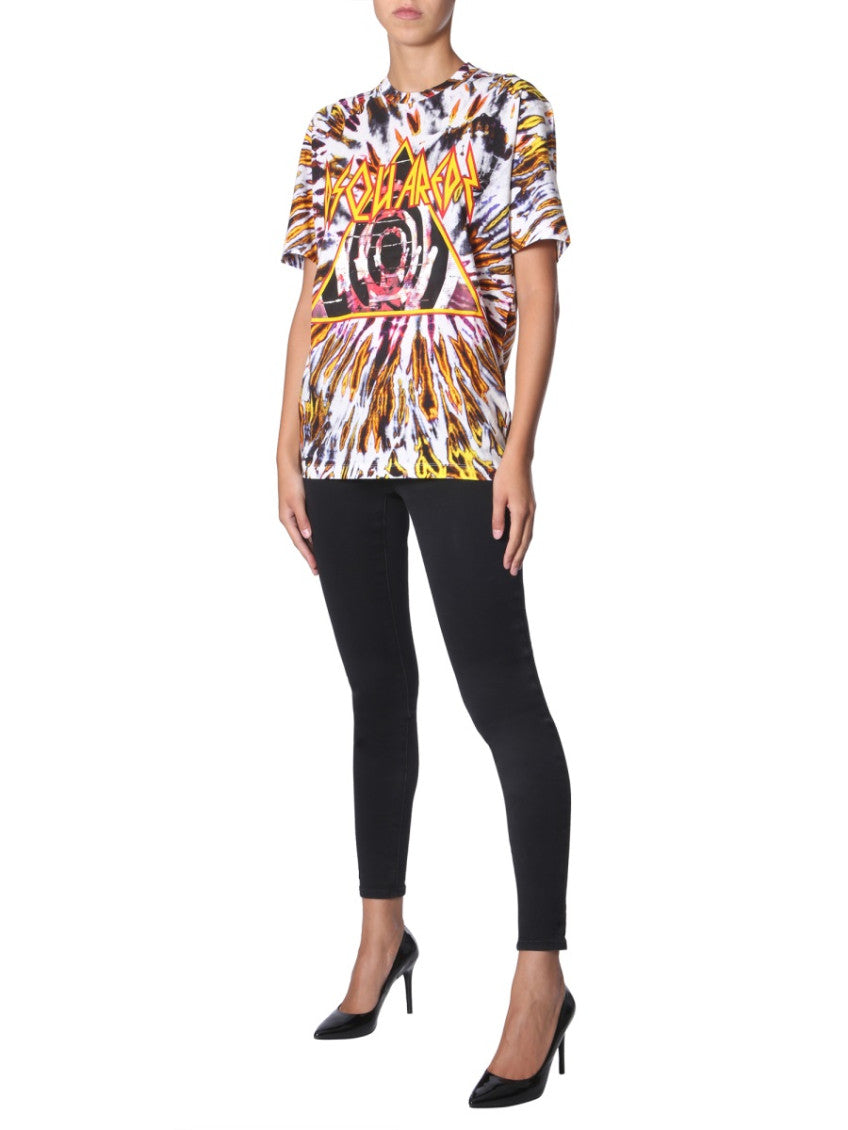 Multicolor Graphic Crew Neck T-Shirt 3