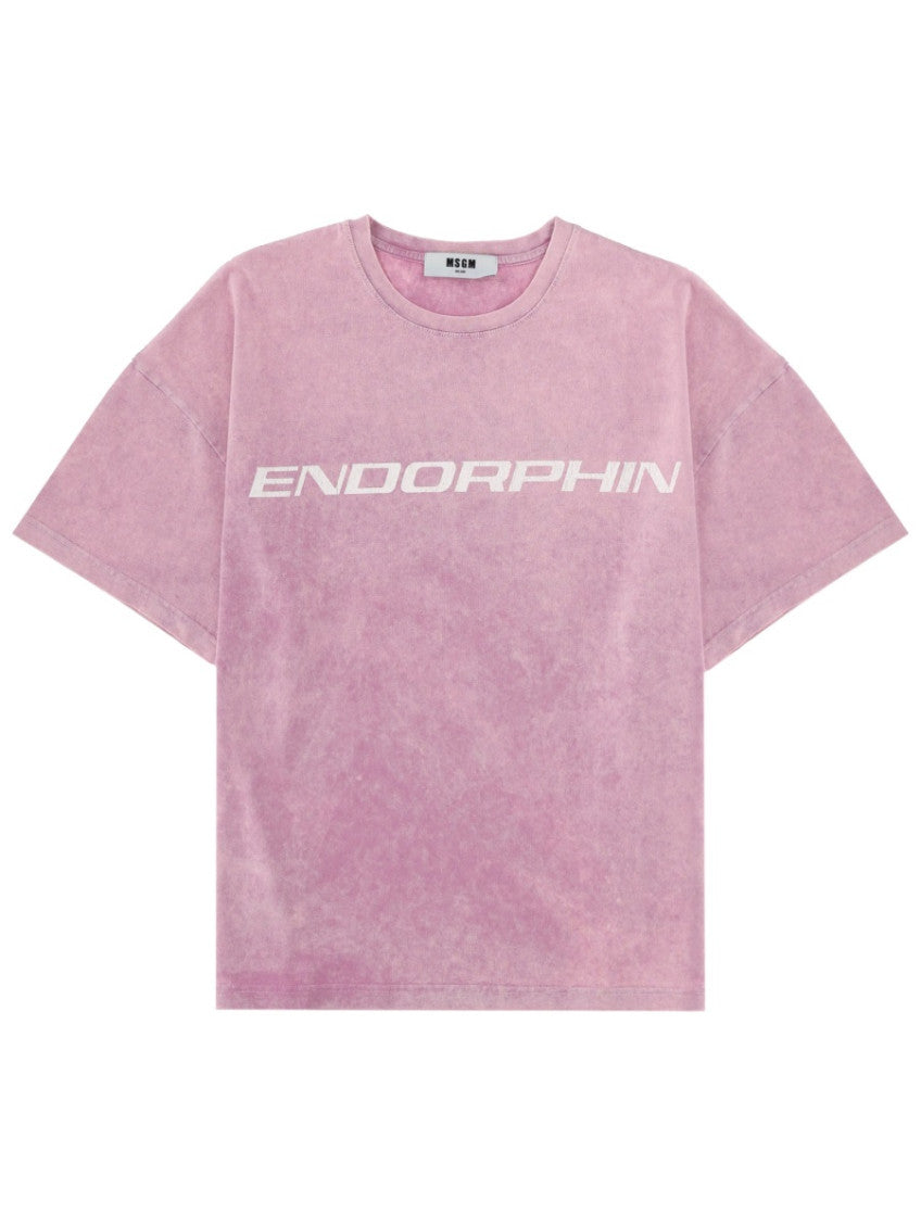 Pink Graphic Crew Neck T-Shirt 1