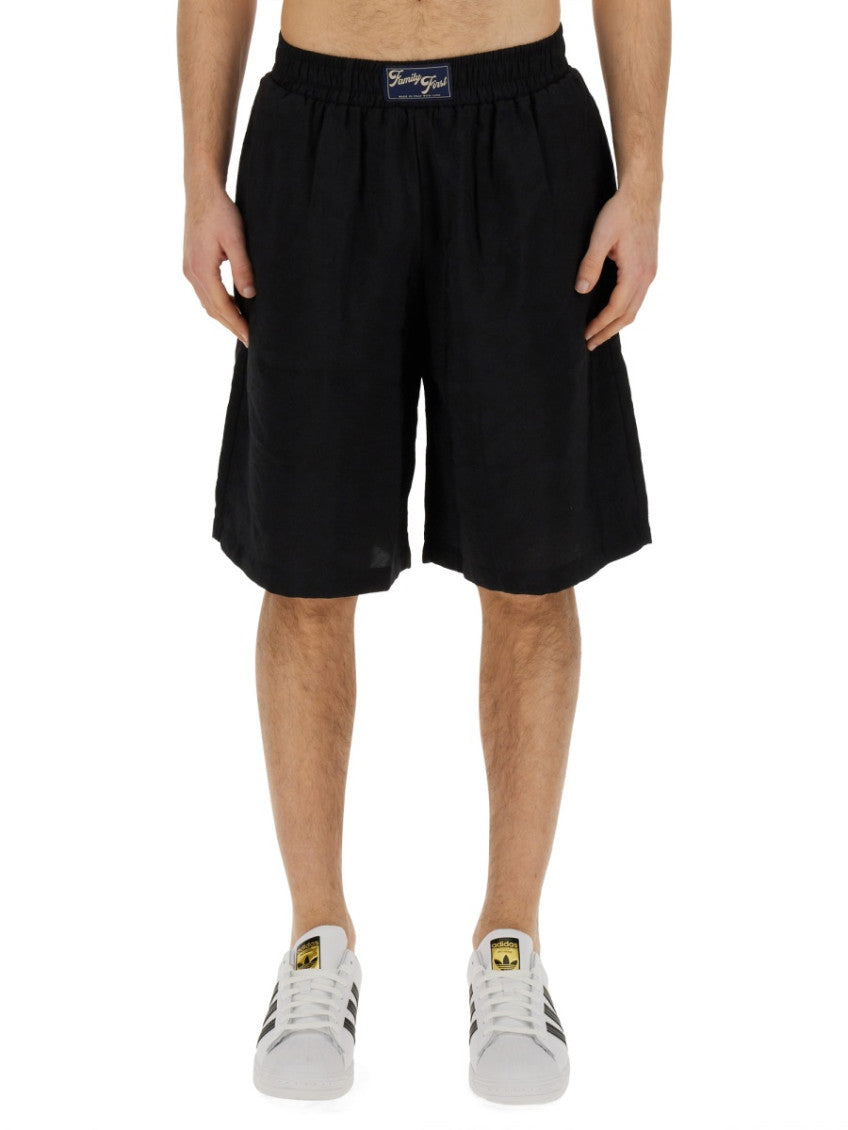 Black Logo Shorts 1