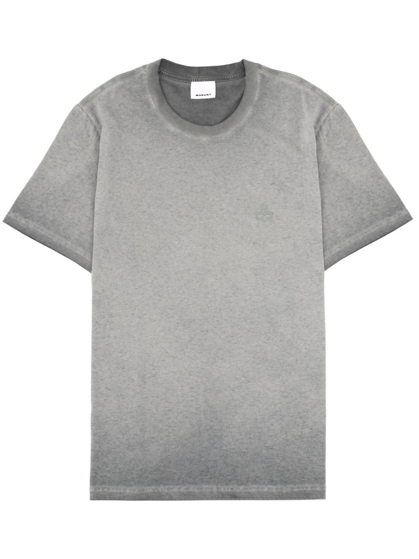 Grey Solid Crew Neck T-Shirt 1