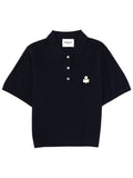 Navy Blue Logo Shirt Collar Polo 1