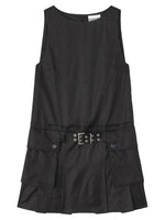Black Round Neck Mini Dress 1