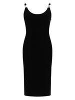 Black Scoop Neck Midi Dress 1