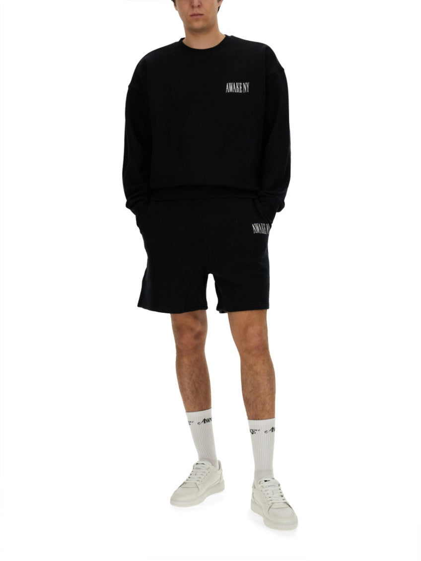 Black Logo Shorts 2
