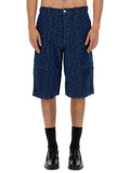 Denim Printed Shorts 1