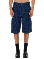 Denim Printed Shorts 1