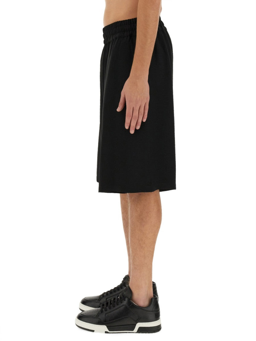 Black Solid Shorts 3