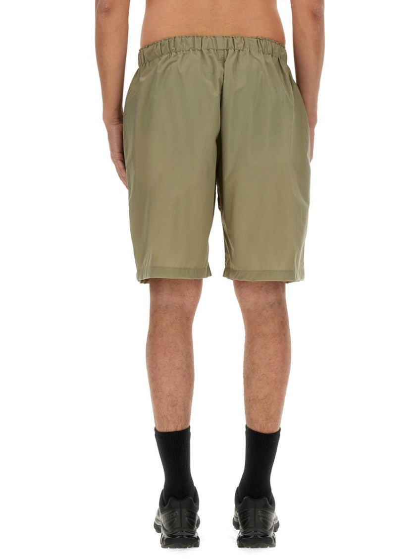 Beige Solid Shorts 4