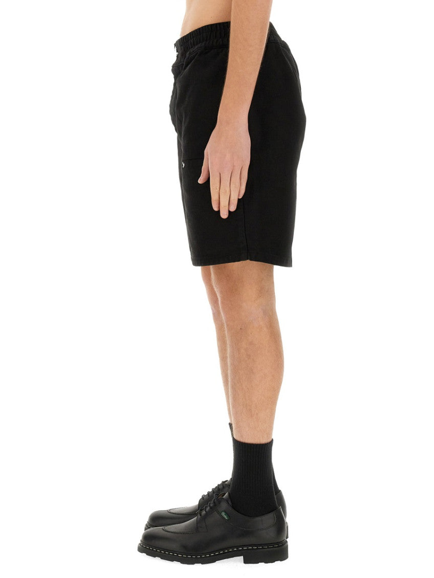 Black Embroidered Shorts 3
