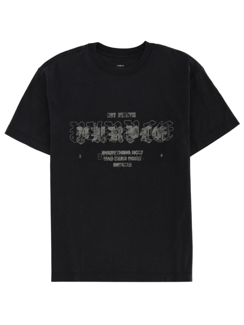 Black Graphic Crew Neck T-Shirt 1