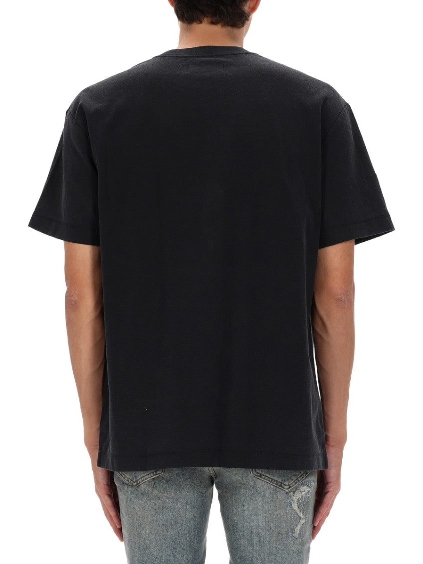 Black Graphic Crew Neck T-Shirt 4