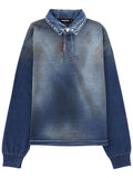 Blue Shirt Collar Polo 1