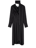 Black Cowl Neck Midi Dress 1