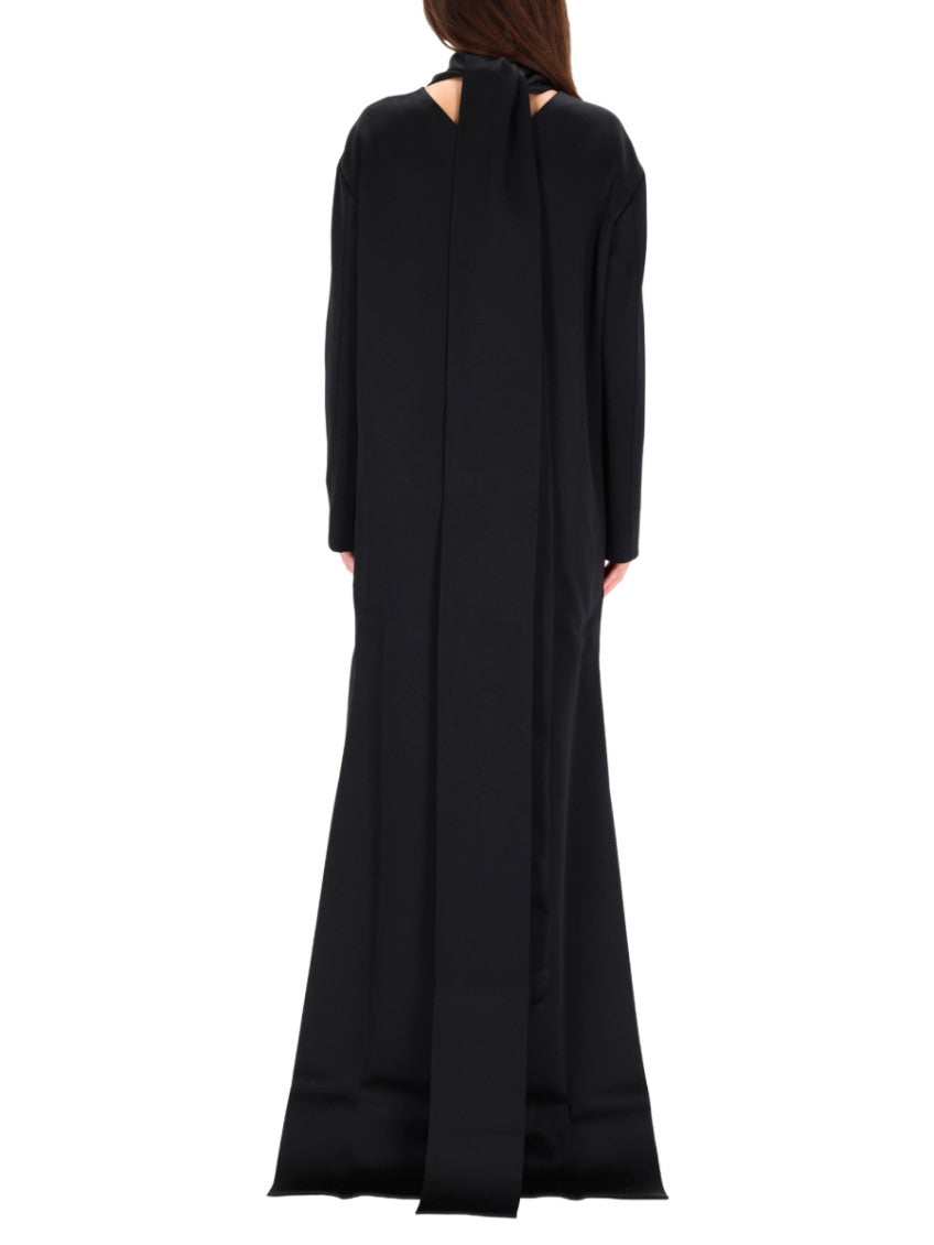 Black Solid Turtle Neck Mini Dress 3
