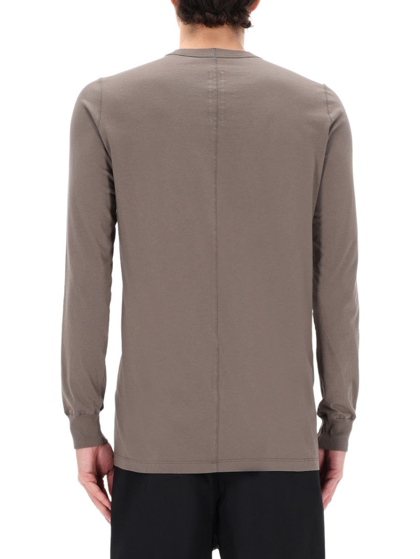 Grey Solid Crew Neck T-Shirt 5