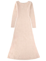 White Round Neck Maxi Dress 1