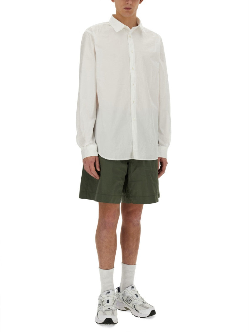 Khaki Solid Shorts 2