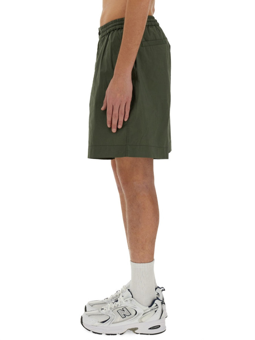 Khaki Solid Shorts 3