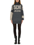 Grey Logo Turtle Neck Mini Dress 1