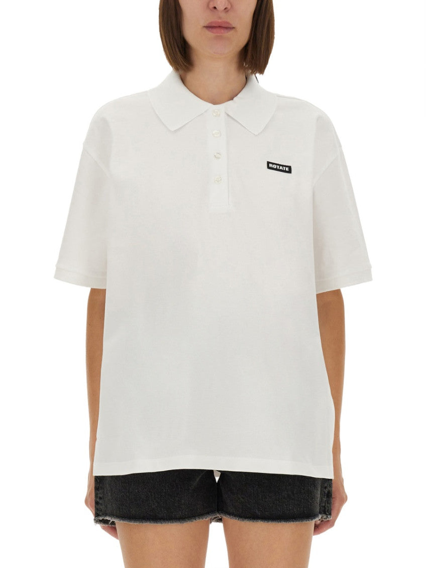 White Solid Shirt Collar Polo 1