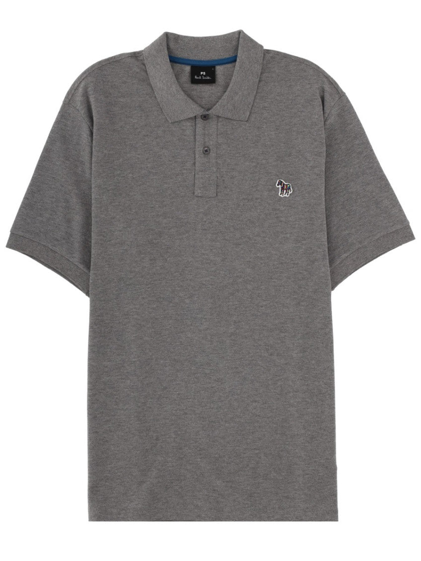 Grey Shirt Collar Polo 1