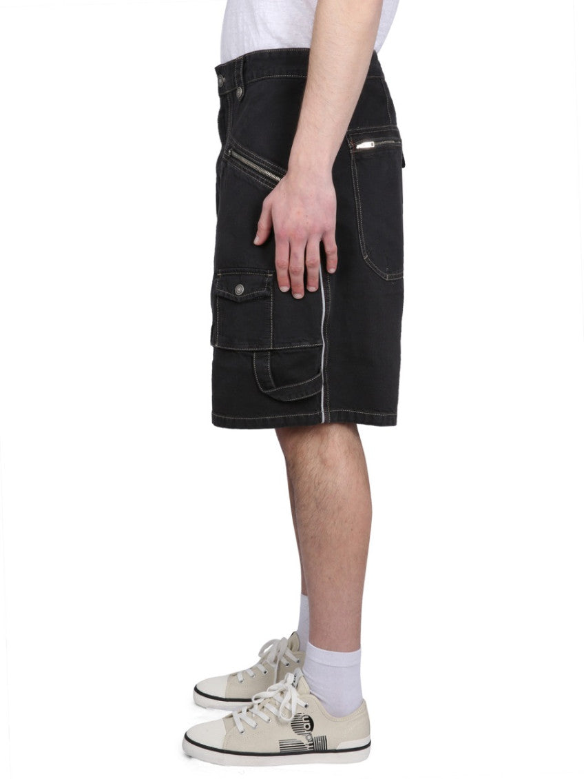 Black Solid Shorts 3