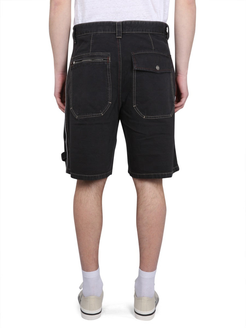 Black Solid Shorts 4