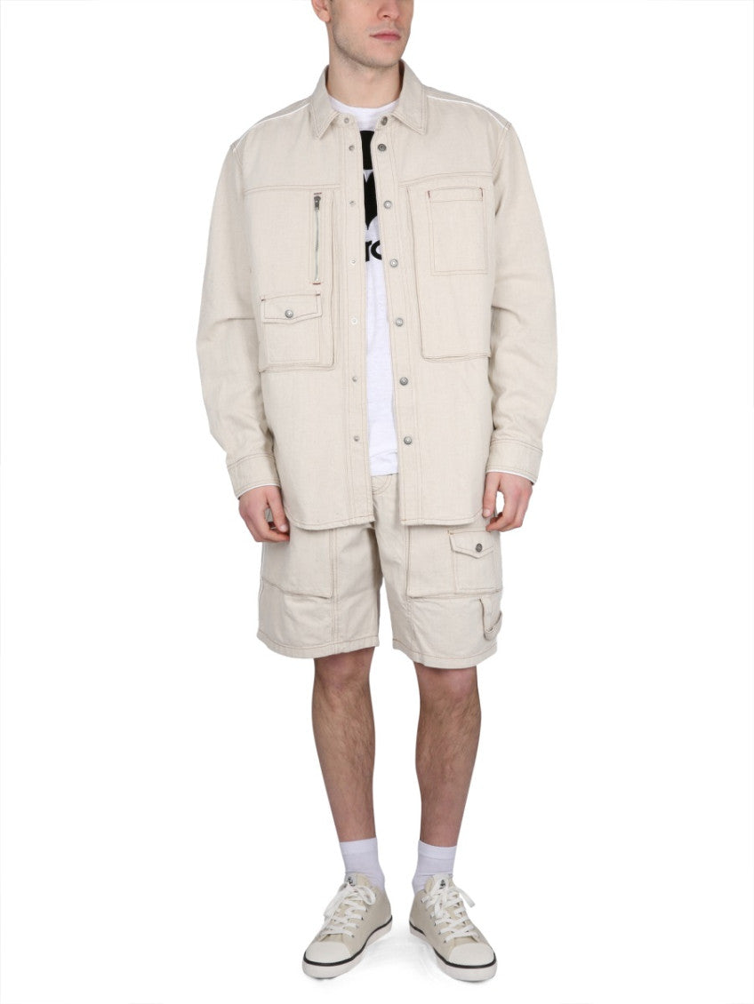Light Brown Solid Shorts 2