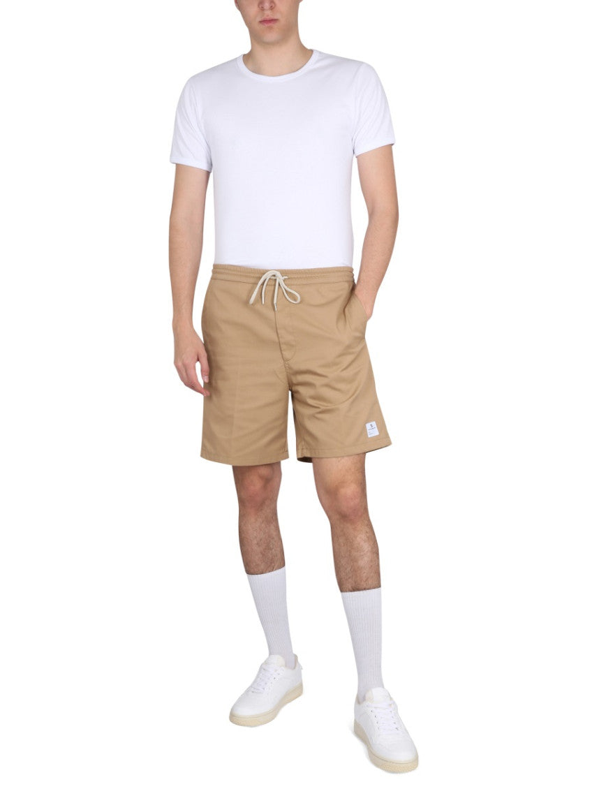 Beige Solid Shorts 2