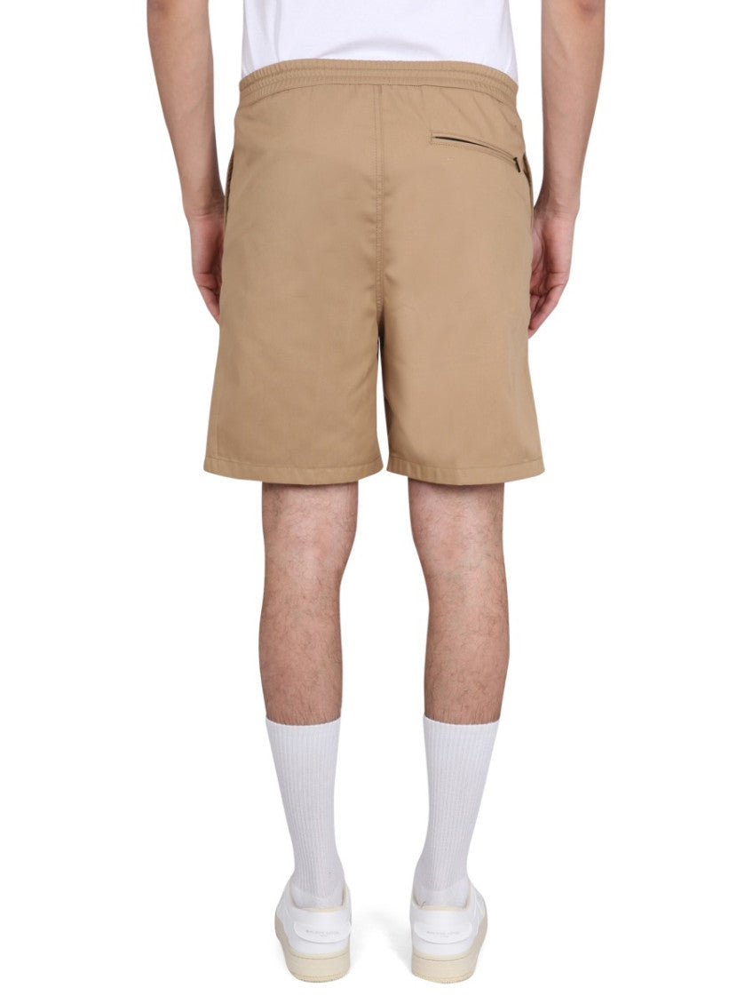 Beige Solid Shorts 4
