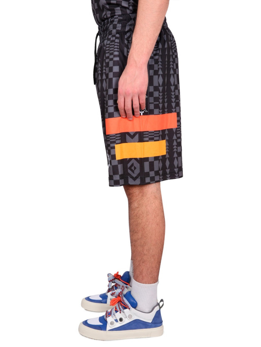 Black Geometric Shorts 3