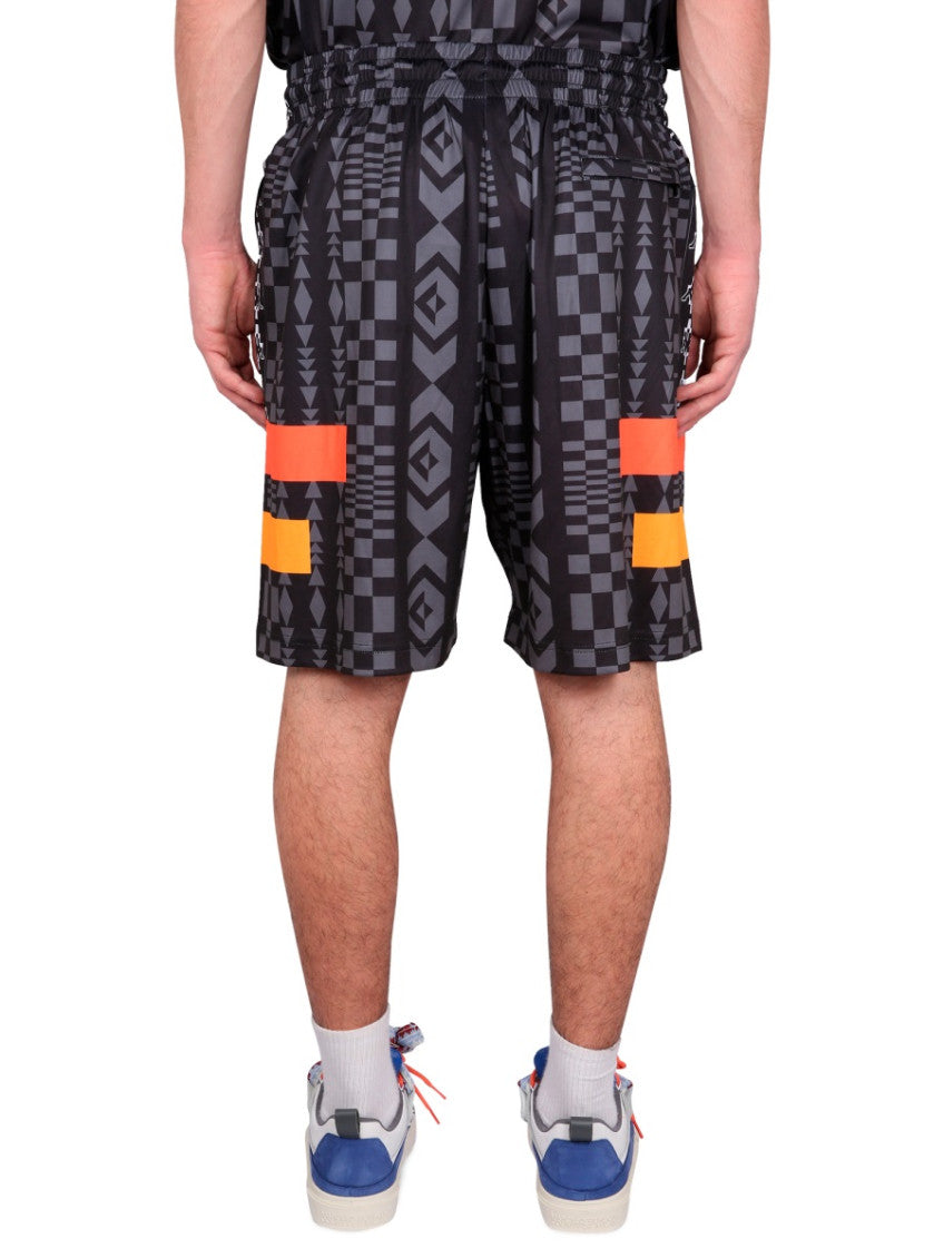 Black Geometric Shorts 4
