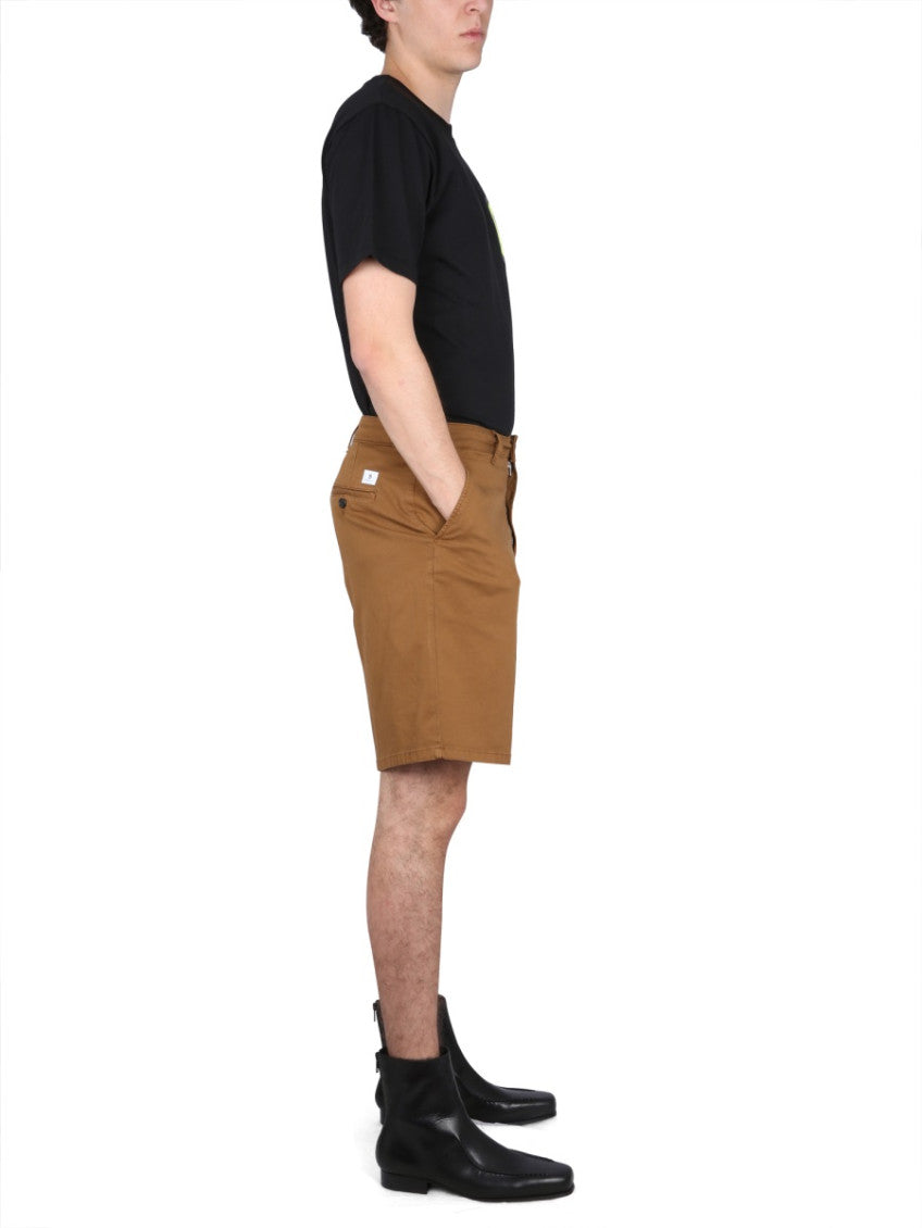 Brown Solid Shorts 2