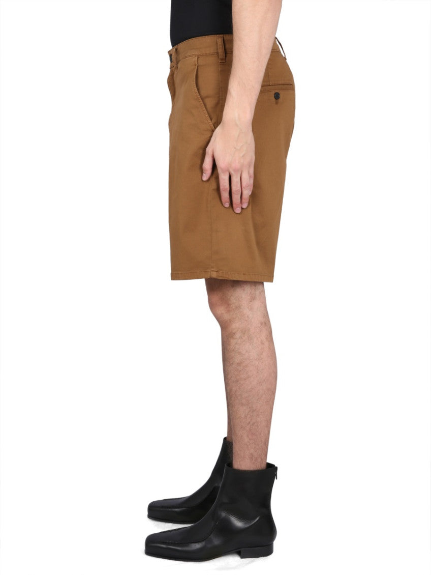 Brown Solid Shorts 3