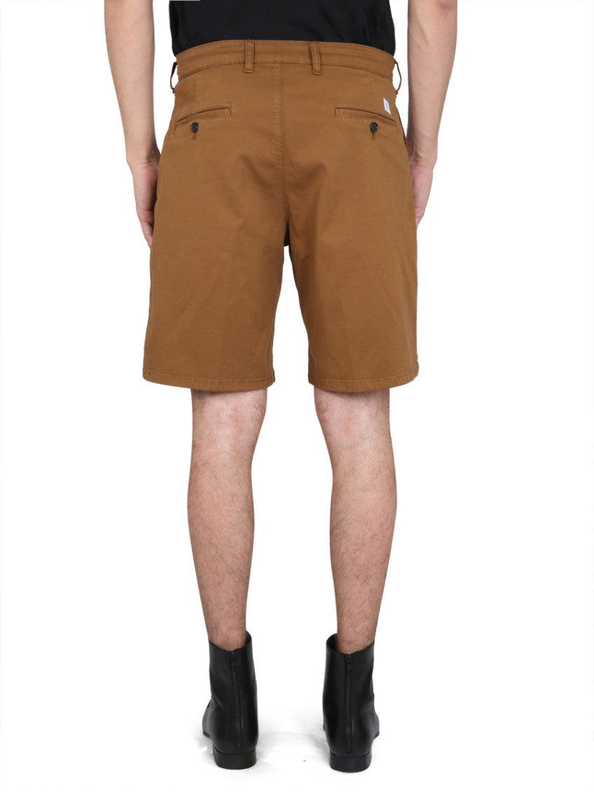 Brown Solid Shorts 4