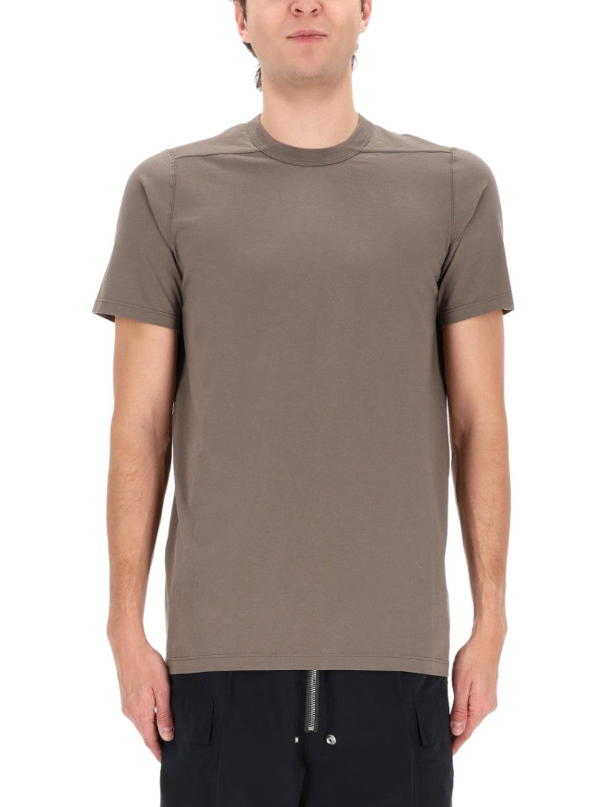 Grey Solid Crew Neck T-Shirt 4