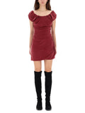 Red Scoop Neck Mini Dress 1