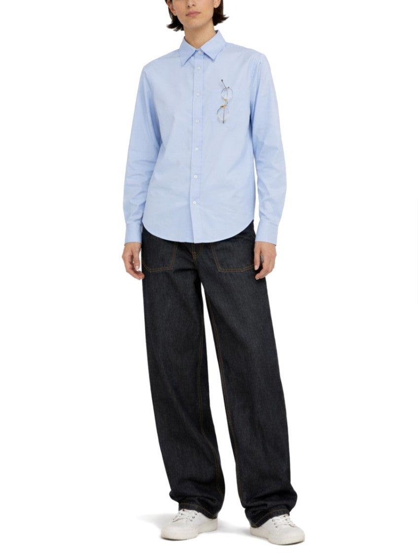 Blue Regular Solid Shirt 3