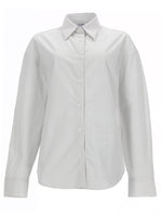 White Relaxed Stripes Shirt 1