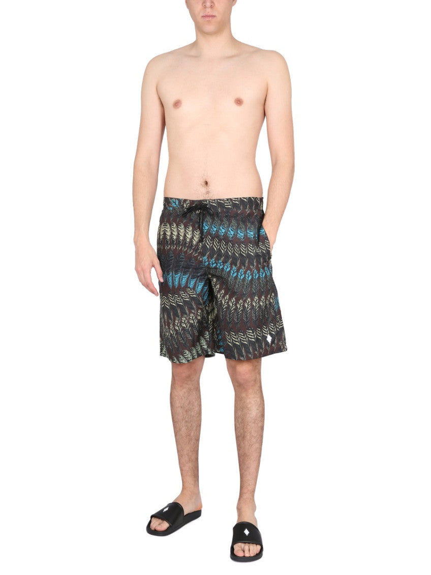 Brown Printed Shorts 2