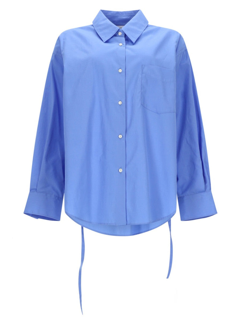 Blue Oversized Solid Shirt 1