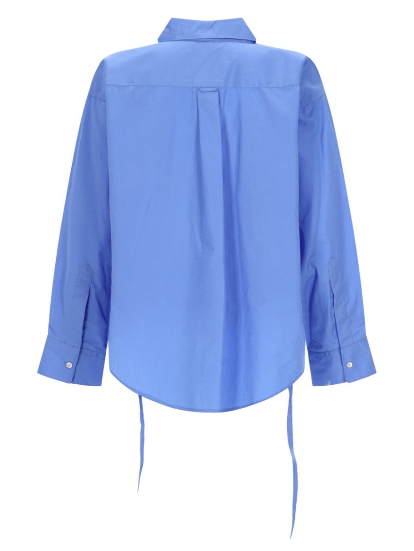 Blue Oversized Solid Shirt 2