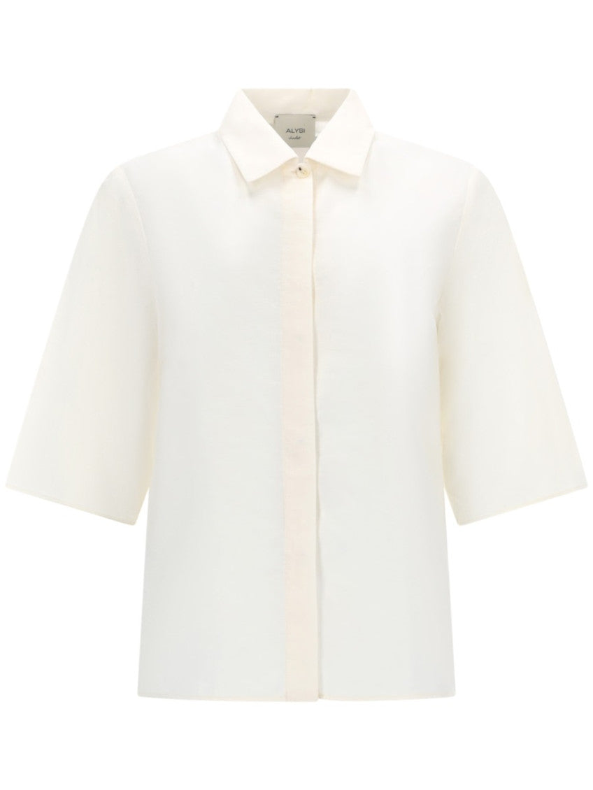 White Regular Solid Shirt 1