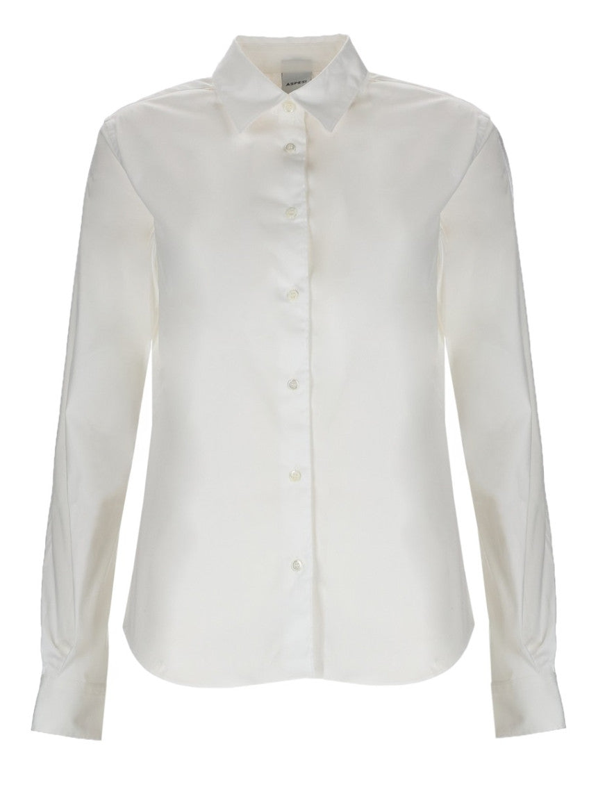 White Slim Solid Shirt 1