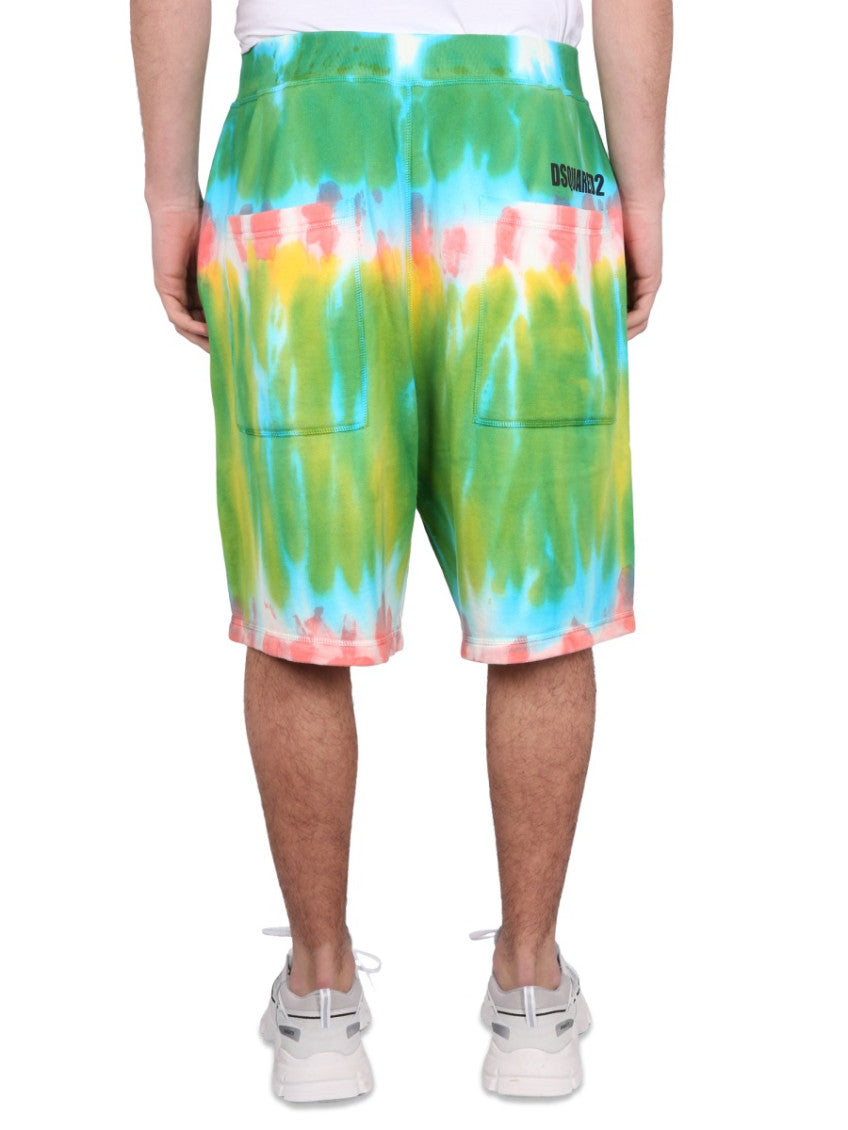 Multicolor Tie-Dye Shorts 4