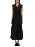 Black V Neck Maxi Dress 1