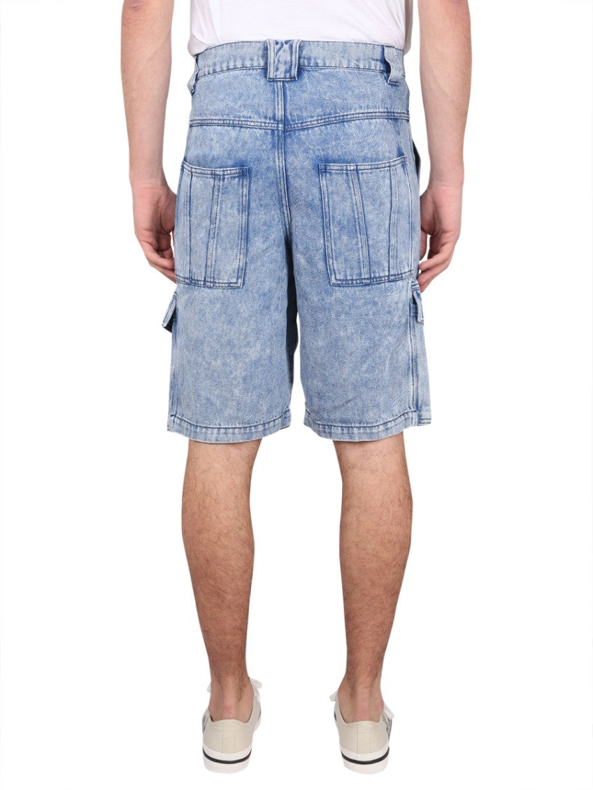 Light Blue Solid Shorts 4