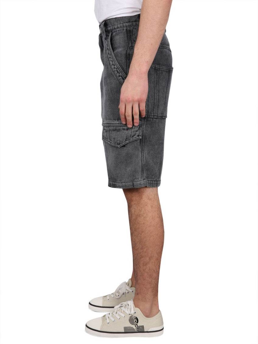 Black Solid Shorts 3