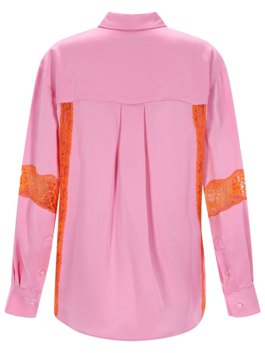 Pink Regular Lace Shirt 2